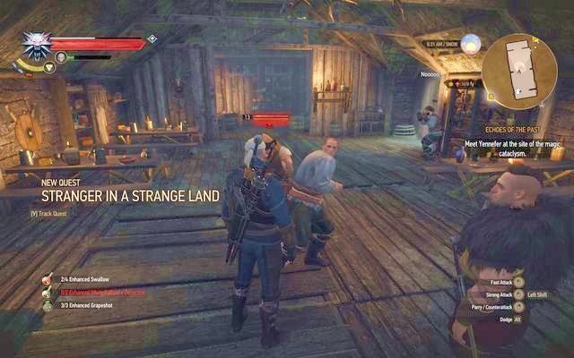 W karczmie zostaniesz zaatakowany - incydent rozpoczyna zadanie - Wiedźmin 3 Dziki Gon: Poboczne zadania | Kaer Trolde | Wiedźmin 3 Dziki Gon - Wiedźmin 3 Dziki Gon - poradnik do gry