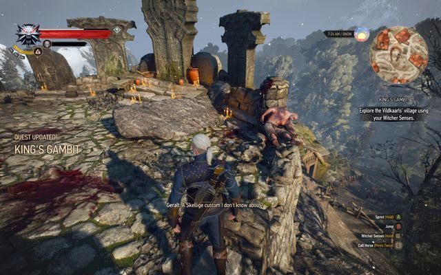 Zbadaj kapliczkę na skale - Wiedźmin 3 Dziki Gon: Poboczne zadania Kaer Trolde - Wiedźmin 3 Dziki Gon - poradnik do gry