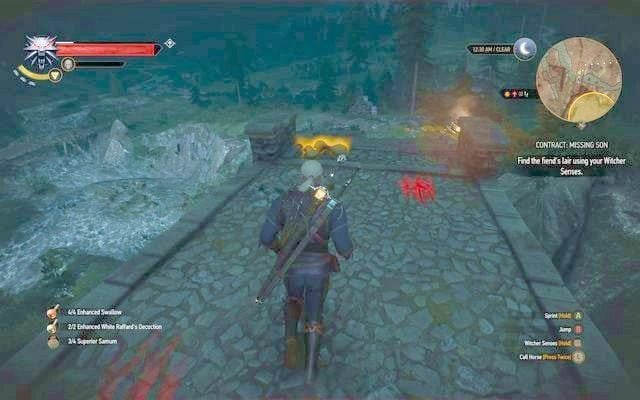 Ślady biesa prowadzące do zniszczonej wioski - Wiedźmin 3 Dziki Gon: Zlecenia wiedźmińskie | Kaer Trolde | Wiedźmin 3 Dziki Gon - Wiedźmin 3 Dziki Gon - poradnik do gry