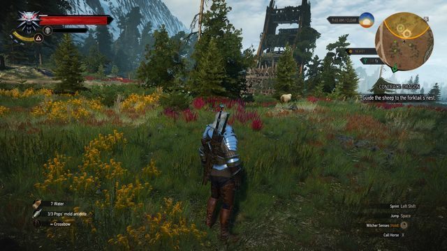 Zagoń owcę pod zniszczoną wieżę oblężniczą. - Wiedźmin 3 Dziki Gon: Zlecenia wiedźmińskie | Kaer Muire | Wiedźmin 3 Dziki Gon - Wiedźmin 3 Dziki Gon - poradnik do gry