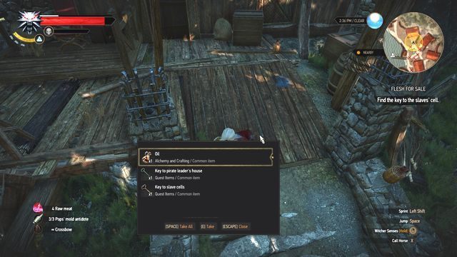 Z ciała przywódcy piratów zabierz klucz do jego siedziby oraz klatki niewolników. - Wiedźmin 3 Dziki Gon: Poboczne zadania | Faroe | Wiedźmin 3 Dziki Gon - Wiedźmin 3 Dziki Gon - poradnik do gry