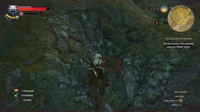 Pokonując stosunkowo słabych wrogów możesz wejść w posiadanie bardzo dobrego miecza. - Wiedźmin 3 Dziki Gon: Kłomnica, Poszukiwania skarbów - lista, solucja - Wiedźmin 3 Dziki Gon - poradnik do gry