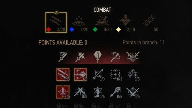 W początkowej fazie gry dobrze jest wybrać tylko kilka umiejętności i je ulepszać dzięki punktom rozwoju - Wiedźmin 3 Dziki Gon: Punkty umiejętności - rozwój postaci - Wiedźmin 3 Dziki Gon - poradnik do gry
