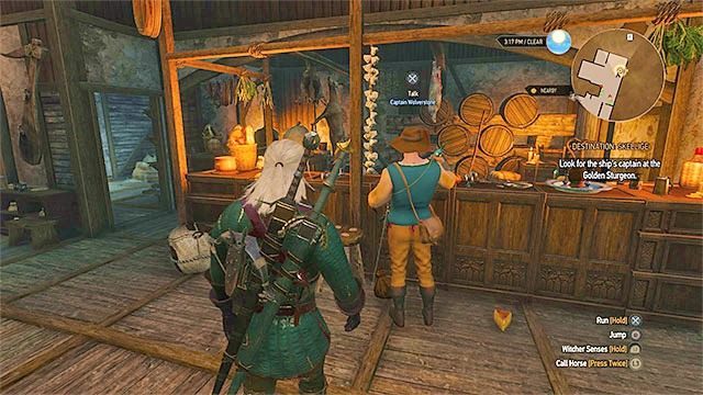 Kapitana okrętu odnajdziesz w lokalnej tawernie - Wiedźmin 3 Dziki Gon: Jak odblokować Wyspy Skellige? - Wiedźmin 3 Dziki Gon - poradnik do gry