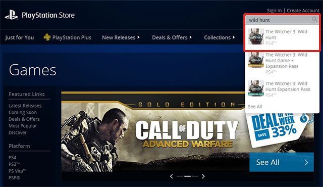 Otwórz stronę https://store - Wiedźmin 3 Dziki Gon: Jak instalować darmowe DLC? - Wiedźmin 3 Dziki Gon - poradnik do gry