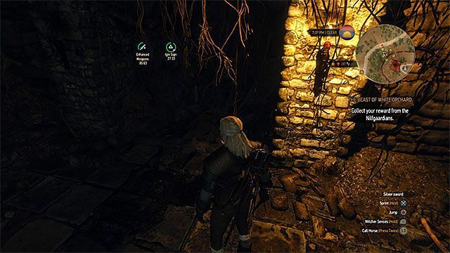 Zwłoki Kolgrima są w ciemnym miejscu w krypcie - Wiedźmin 3 Dziki Gon: Biały Sad, Poszukiwania skarbów - lista, solucja - Wiedźmin 3 Dziki Gon - poradnik do gry