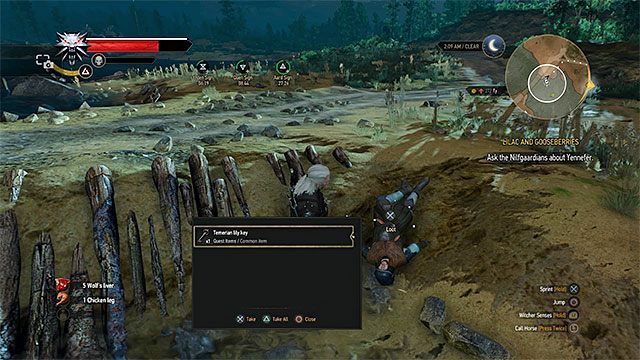 Klucz do skrzyni odnajduje się przy zwłokach na brzegu - Wiedźmin 3 Dziki Gon: Biały Sad, Poszukiwania skarbów - lista, solucja - Wiedźmin 3 Dziki Gon - poradnik do gry