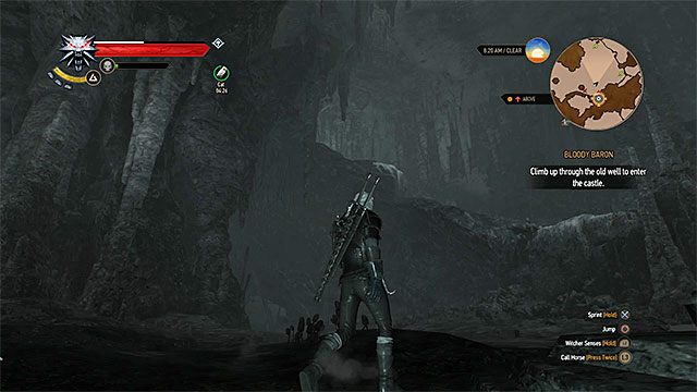 Miejsce wspinaczki w jaskini - Wiedźmin 3 Dziki Gon: Krwawy Baron (Bloody Baron) - solucja, opis przejścia - Wiedźmin 3 Dziki Gon - poradnik do gry
