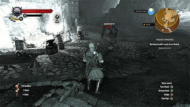 Zabij kamiennego trolla i odszukaj skrzynię z narzędziami - Wiedźmin 3 Dziki Gon: Kasztel Wrońce, Poboczne zadania - lista, solucja - Wiedźmin 3 Dziki Gon - poradnik do gry