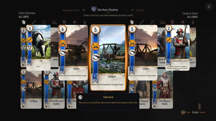 Mod dodaje sporo nowych kart (maszyny oblężnicze, Dopplera czy też Nekkera wojownika), ale przede wszystkim zmienia już istniejące i dodaje wiele nowych umiejętności - Wiedźmin 3 Dziki Gon: Gwent Plus Plus - mod, jak zainstalować? - Wiedźmin 3 Dziki Gon - poradnik do gry