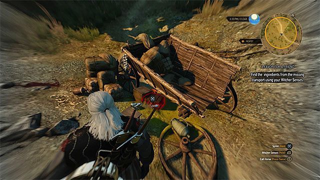 Miejsce odnalezienia paczki dla Keiry - Wiedźmin 3 Dziki Gon: Wieś Podgaje, Poboczne zadania - lista, solucja - Wiedźmin 3 Dziki Gon - poradnik do gry