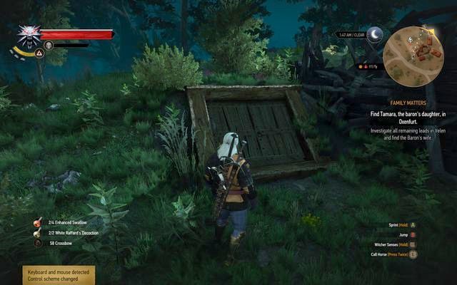 Wejście do piwnicy - Wiedźmin 3 Dziki Gon: Kłomnica, Poszukiwania skarbów - lista, solucja - Wiedźmin 3 Dziki Gon - poradnik do gry