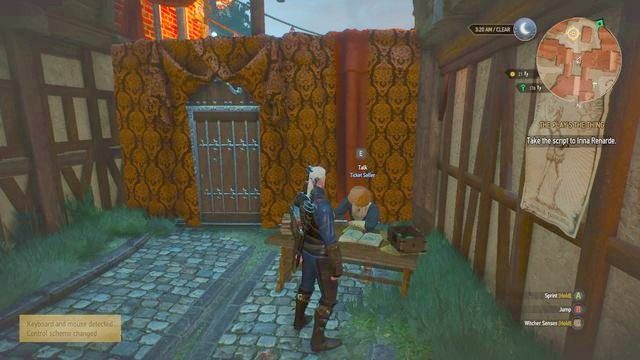 Zakup bilet, by drzwi się otworzyły - Wiedźmin 3 Dziki Gon: Niech żyje sztuka (The Plays The Thing) - solucja - Wiedźmin 3 Dziki Gon - poradnik do gry