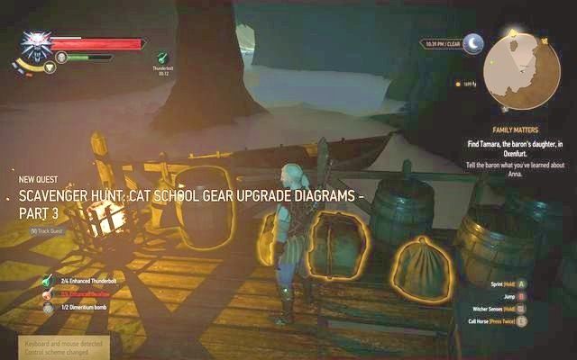 Schemat w pieczarze - Wiedźmin 3 Dziki Gon: Rezydencja Vegelbudów, Poszukiwania skarbów - lista - Wiedźmin 3 Dziki Gon - poradnik do gry