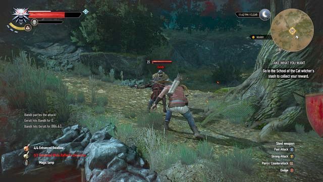 Bandyci broniący skrytki wiedźmina - Wiedźmin 3 Dziki Gon: Bierz co chcesz - solucja, opis przejścia - Wiedźmin 3 Dziki Gon - poradnik do gry