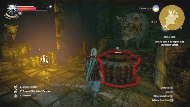 Ołtarz w świątyni - Wiedźmin 3 Dziki Gon: Złoto głupców - solucja, opis przejścia - Wiedźmin 3 Dziki Gon - poradnik do gry