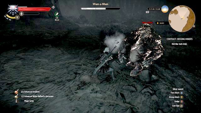 Troll skalny - Wiedźmin 3 Dziki Gon: Kontrakt, Zaginieni górnicy - solucja - Wiedźmin 3 Dziki Gon - poradnik do gry