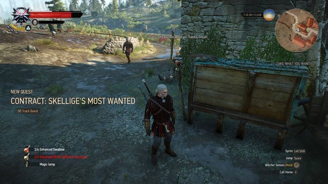 Ogłoszenie na tablicy w Fyresdal - Wiedźmin 3 Dziki Gon: Kontrakt, Najgroźniejszy potwór na Skellige - solucja - Wiedźmin 3 Dziki Gon - poradnik do gry