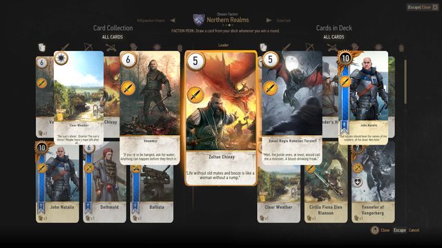 Kilka przykładowych kart pojawiających się w zestawie - Wiedźmin 3 Dziki Gon: Darmowe DLC - Stroje, fryzury i inne mniejsze DLC - Wiedźmin 3 Dziki Gon - poradnik do gry