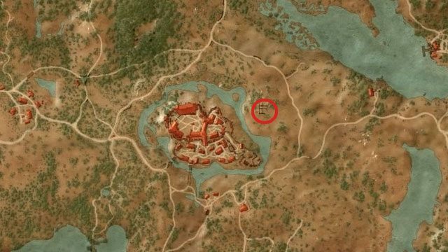 Diagram na spodnie znajduje się przy Pogorzelisku (Burned Ruins) w pobliżu Kasztelu Wrońce (Crows Perch) po zachodniej stronie - Wiedźmin 3 Dziki Gon: Rynsztunek szkoły gryfa - Ulepszony - Wiedźmin 3 Dziki Gon - poradnik do gry