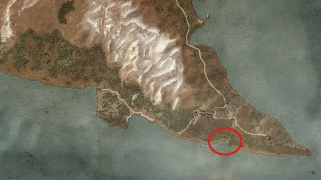 W pobliżu Latarni Elverum (Elverum Lighthouse), która znajduje się na najbardziej wysuniętym na południe półwyspie Kaer Muire, na północ od niej zlokalizowana jest jaskinia - Wiedźmin 3 Dziki Gon: Rynsztunek szkoły gryfa - Wyśmienity - Wiedźmin 3 Dziki Gon - poradnik do gry