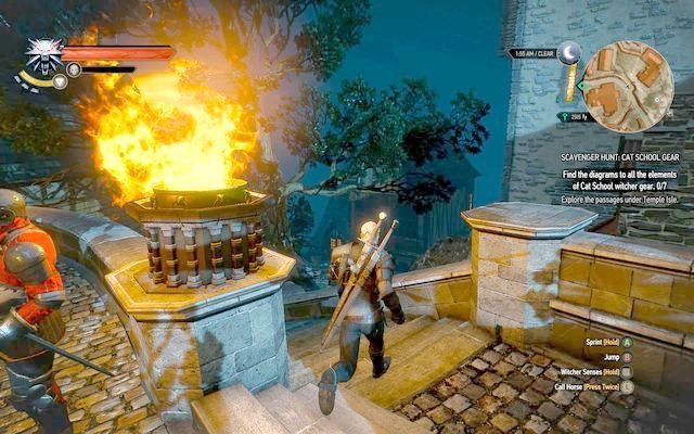 Zbiegnij najniżej gdzie prowadzą schody - Wiedźmin 3 Dziki Gon: Rynsztunek szkoły kota - Podstawowy - Wiedźmin 3 Dziki Gon - poradnik do gry