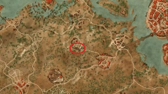 Najpierw dostań się do Kamieniołomu Starych Pryków (Codgers Quarry) położonego na północny wschód od Drzewa Wisielców (Hanged Mans Tree) - Wiedźmin 3 Dziki Gon: Rynsztunek szkoły kota - Ulepszony - Wiedźmin 3 Dziki Gon - poradnik do gry