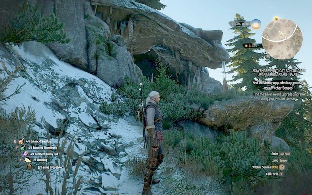 Wejście do jaskini - Wiedźmin 3 Dziki Gon: Rynsztunek szkoły kota - Mistrzowski - Wiedźmin 3 Dziki Gon - poradnik do gry