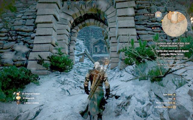 Wejście do starej twierdzy - Wiedźmin 3 Dziki Gon: Rynsztunek szkoły niedźwiedzia - Ulepszony - Wiedźmin 3 Dziki Gon - poradnik do gry