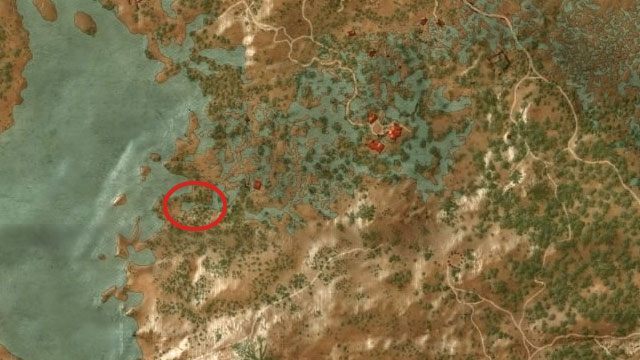 Na południu Krzywuchowych Moczarów (Crookback Bog) znajduje się ukryta jaskinia - siedlisko mglaka z zadania Potwór z bagien (The Swamp Thing) - Wiedźmin 3 Dziki Gon: Rynsztunek szkoły niedźwiedzia - Wyśmienity - Wiedźmin 3 Dziki Gon - poradnik do gry