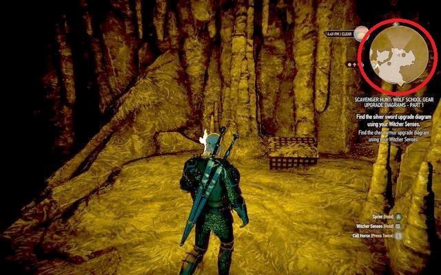 Skrzynia koło wody w jaskini pod Kasztelem - Wiedźmin 3 Dziki Gon: Rynsztunek Szkoły Wilka - Ulepszony (DLC) - Wiedźmin 3 Dziki Gon - poradnik do gry