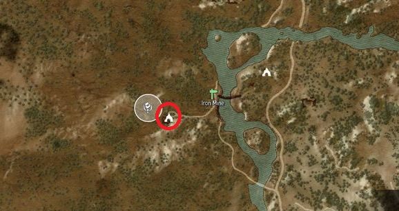 Na południowy zachód od Kaer Morhen, przy rzece znajduje się wejście do opuszczonej Kopalni żelaza (Iron Mine) - Wiedźmin 3 Dziki Gon: Rynsztunek Szkoły Wilka - Wyśmienity (DLC) - Wiedźmin 3 Dziki Gon - poradnik do gry