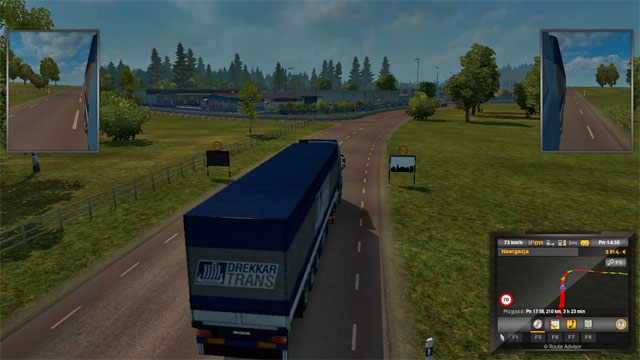 Prócz autostrad jest tu sporo kilometrów zwykłych jedno-jezdniowych jednopasmowych dróg - Szwecja | Charakterystyka dróg państw w Euro Truck Simulator 2 Skandynawia - Euro Truck Simulator 2: Skandynawia - poradnik do gry