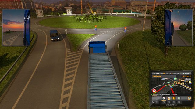 Część firm transportowych swoją siedzibę ma po wschodniej, część po zachodniej stronie głównej arterii - Szwecja (2) | Miasta w Euro Truck Simulator 2 Skandynawia - Euro Truck Simulator 2: Skandynawia - poradnik do gry