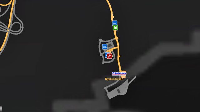 Mapa miasteczka. - Szwecja (2) | Miasta w Euro Truck Simulator 2 Skandynawia - Euro Truck Simulator 2: Skandynawia - poradnik do gry