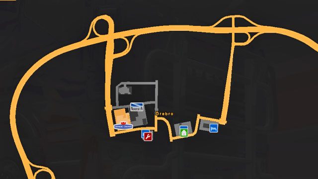 Mapa miasta. - Szwecja (2) | Miasta w Euro Truck Simulator 2 Skandynawia - Euro Truck Simulator 2: Skandynawia - poradnik do gry