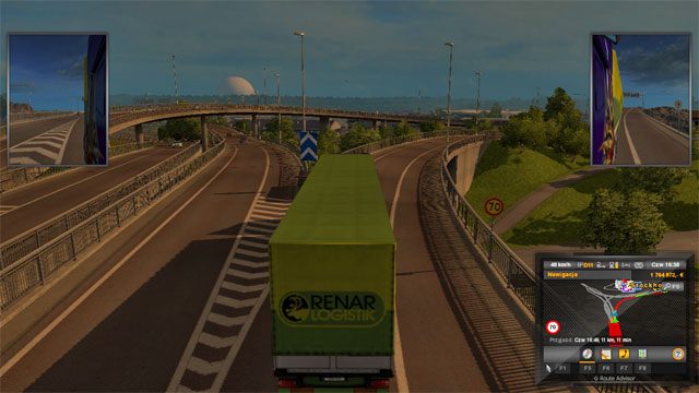 Autostrada prowadząca przy tym mieście to potężny węzeł drogowy - liczba estakad, dróg bocznych itd - Szwecja (2) | Miasta w Euro Truck Simulator 2 Skandynawia - Euro Truck Simulator 2: Skandynawia - poradnik do gry