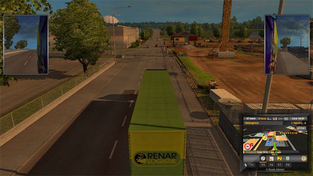 Ulice są tu tradycyjnie wąskie, pełno sygnalizacji świetlnych - Szwecja (2) | Miasta w Euro Truck Simulator 2 Skandynawia - Euro Truck Simulator 2: Skandynawia - poradnik do gry