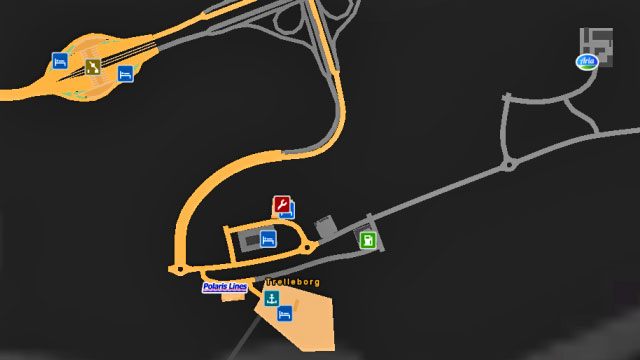 Mapa miasta. - Szwecja (2) | Miasta w Euro Truck Simulator 2 Skandynawia - Euro Truck Simulator 2: Skandynawia - poradnik do gry