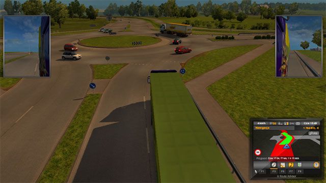Sporo jest tutaj szerokich dróg, skrzyżowań z sygnalizacjami świetlnymi oraz rond - Szwecja (2) | Miasta w Euro Truck Simulator 2 Skandynawia - Euro Truck Simulator 2: Skandynawia - poradnik do gry