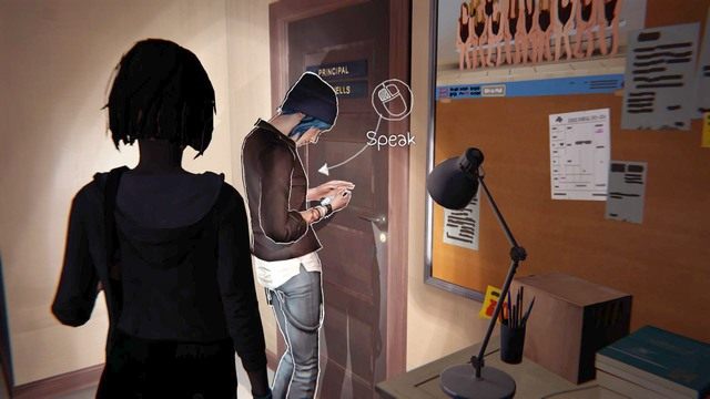 Dostanie się do gabinetu nie będzie takie proste dlatego czeka cię rozwiązanie zagadki logicznej - Life is Strange: Chaos Theory, Rozdział 2 - solucja, opis przejścia - Life is Strange - poradnik do gry