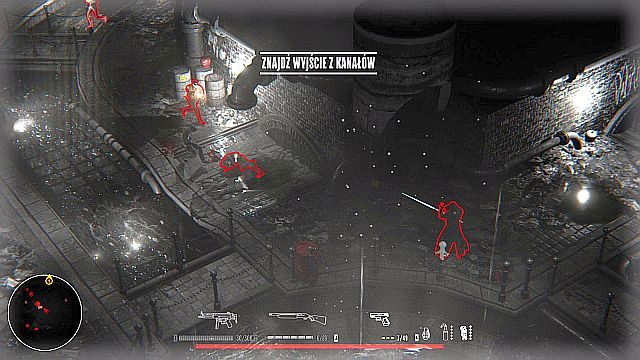 Jeśli trochę przyspieszysz kroku, będziesz w stanie zasadzić się na patrol policjantów... - Misja 2 - Marina | Opis przejścia Hatred - Hatred - poradnik do gry