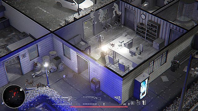 Uważaj na grupę policjantów wyposażonych w strzelby - potrafią napsuć krwi. - Misja 3 - Pociąg | Opis przejścia Hatred - Hatred - poradnik do gry