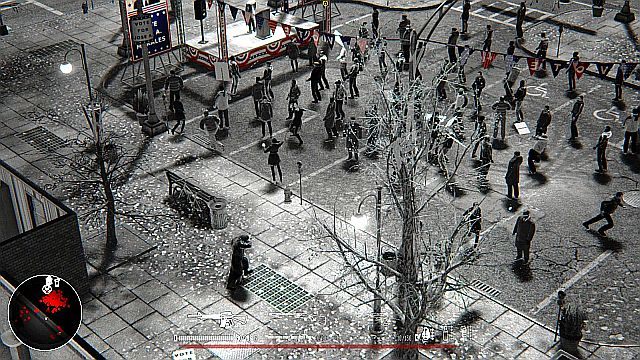 Możesz zająć się eksterminacją gości na wiecu, jednak najważniejszym celem jest polityk. - Misja 5 - Centrum Miasta | Opis przejścia Hatred - Hatred - poradnik do gry