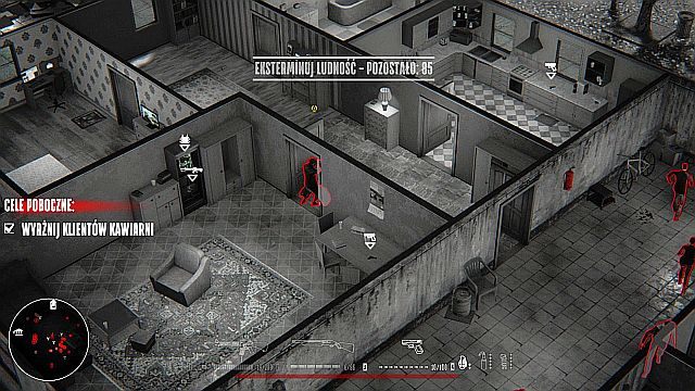 Przyczaj się na policjantów i wybij ich w zamkniętym pomieszczeniu. - Misja 5 - Centrum Miasta | Opis przejścia Hatred - Hatred - poradnik do gry