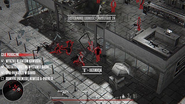 Nawet hipsterzy nie mogą się nacieszyć swoim nowym telefonem. - Misja 5 - Centrum Miasta | Opis przejścia Hatred - Hatred - poradnik do gry