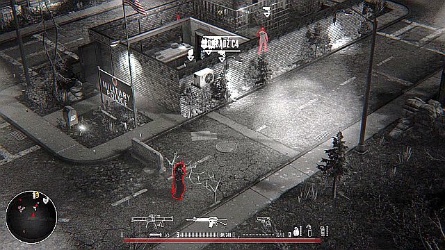 W bazie znajdziesz całą masę budynków pełną rozmaitych przedmiotów. - Misja 6 - Baza Wojskowa | Opis przejścia Hatred - Hatred - poradnik do gry