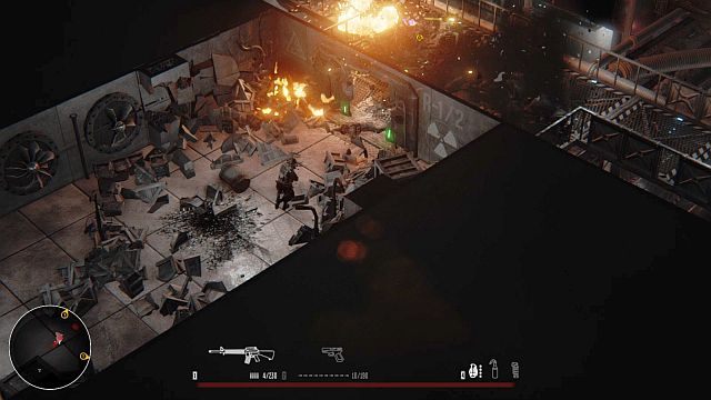 W dalszym ciągu nadużywać możesz granatów - z pewnością ci ich podczas tej misji nie zabraknie. - Misja 7 - Elektrownia | Opis przejścia Hatred - Hatred - poradnik do gry