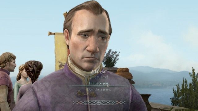 Rozmowę z Lymanem przerwie sam Andros i nie dowiemy się od niego niczego ciekawego - Rozdział 4 | Epizod 4 - Sons of Winter | Game of Thrones - Game of Thrones - A Telltale Games Series - poradnik do gry