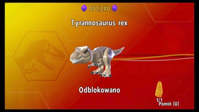 Tyranozaur to jeden z najpotrzebniejszych dinozaurów - Jak odblokować dinozaury w LEGO Jurassic World? | Ważne porady - LEGO Jurassic World - poradnik gry